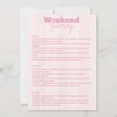 Pjs en Prosecco Bachelorette Kaart (Achterkant)