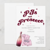 PJ's en Prosecco pyjama's vrijgezellenfeest Kaart (Voorkant / Achterkant)