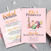 PJS Prosecco Pink Spa Bachelorette Party Route Kaart