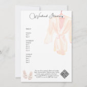 PJ's Prosecco Pyjama Party Bachelorette Weekend Kaart (Achterkant)