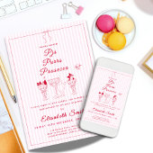 PJs, Purrs & Prosecco Kat Pijama Feest Uitnodiging