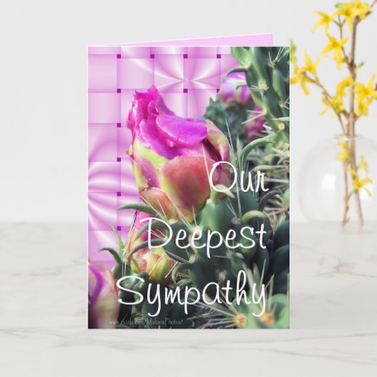 PK Cactus Bloom-aanpassen voor elke gelegenheid Kaart (Gele Bloem)