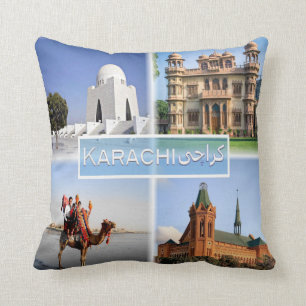 PK Karachi - Mazar e Quaid - Mohatta Palace - Kussen