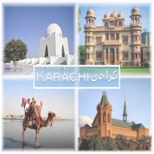 PK Karachi - Mazar e Quaid - Mohatta Palace - Sticker
