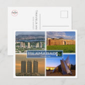 PK Pakistan - Islamabad - Briefkaart (Voorkant / Achterkant)
