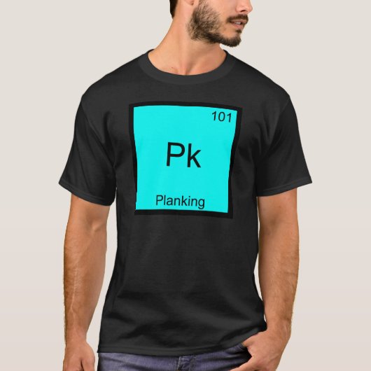 Pk - Planking Grappig Element Meme Chemie T-Shirt (Voorkant)
