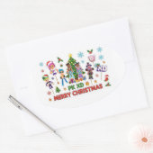 PK XD Game for video games lover Ovale Sticker (Envelop)