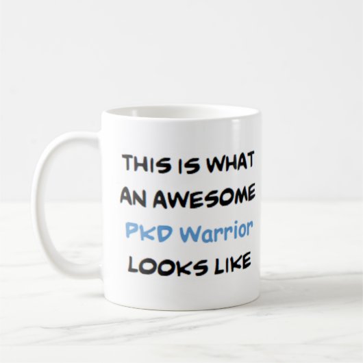 pkd krijger, geweldig koffiemok (Links)