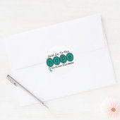 PKD Polycysteus Nierziekte HOPE 6 Ronde Sticker (Envelop)