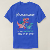 PKU Awareness Mamasaurus Dinosaur Gift T-shirt (Design voorkant)