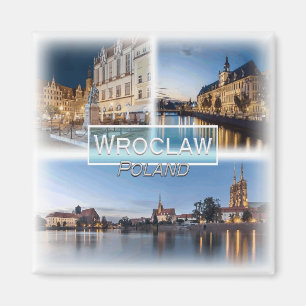 PL0028 Europa, Polen, Wroclaw, koelkast Magneet