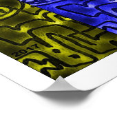 PL#1030295 MarkyArt Moderne moderne grafische kaar Poster (Hoek)