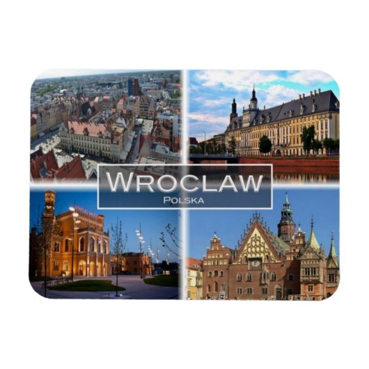 PL Polen Polska - Wroclaw - Magneet (Horizontaal)