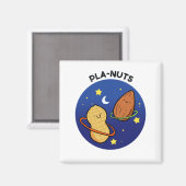 Pla-noten Peanut Buitenste Ruimte Pun Magneet (Voorkant / Achterkant)