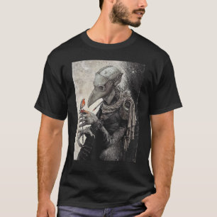 plaag Doctor met kleine vogel Scary Grunge Gothic  T-shirt