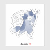 Plaag me niet met Kat Sticker (Vel)