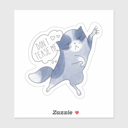 Plaag me niet met Kat Sticker (Vel)