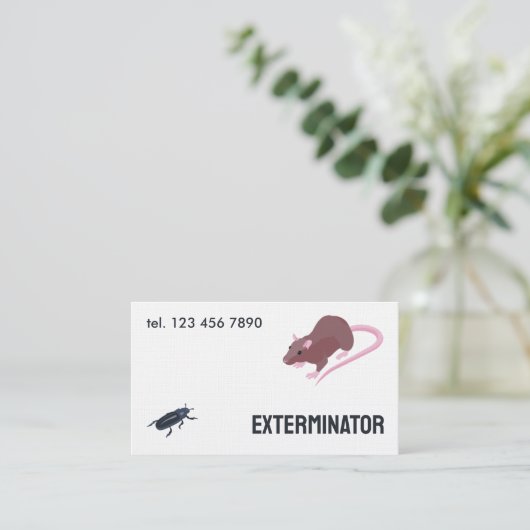 plaagknaagdierverdelger visitekaartje (Staand voorkant)