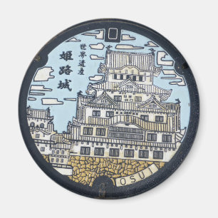 Plaat egouts Chateau Himeji Japan Magneet