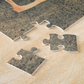 Plaat op de Tak van een Bloemende Struik van het R Legpuzzel (Zijkant)