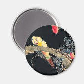 Plaat op de Tak van een Bloemende Struik van het R Magneet (Voorkant / Achterkant)