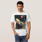Plaat op de Tak van een Bloemende Struik van het R T-shirt (Voorkant volledig)