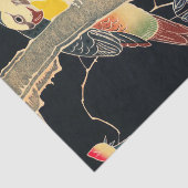 Plaat op de Tak van een Bloemende Struik van het R Tissuepapier (Detail)