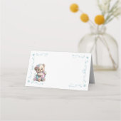 Plaatjes Teddybeer Babyshower Plaatskaartje (Voorkant)