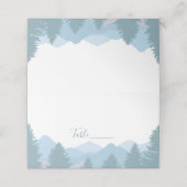 Plaatjes voor Blauwe Bos Bergen Tent Plaatskaartje (Buitenkant ongevouwen)