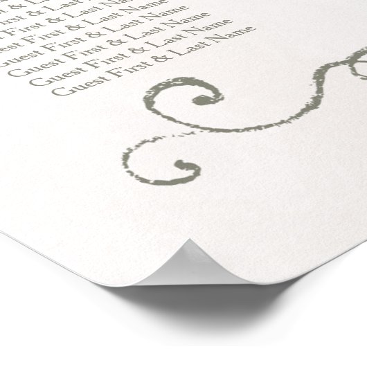 PLAATS 201-250 | Elegant Beauty Wedding Poster (Hoek)