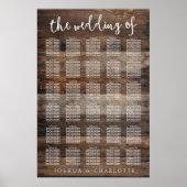 PLAATS 251-300 | Rustic Wood Lemon Wedding Poster (Voorkant)