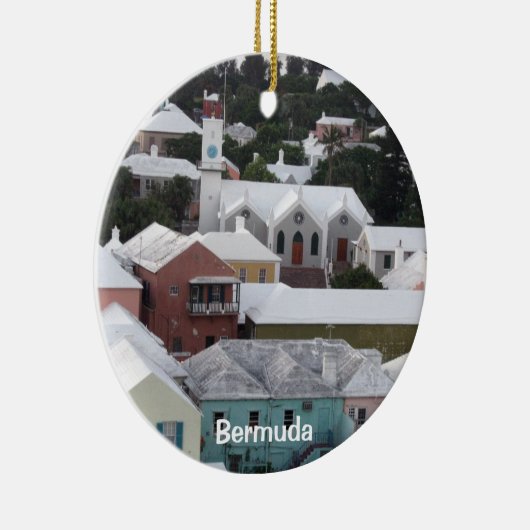 Plaats #2, Bermuda Keramisch Ornament (Rechts)