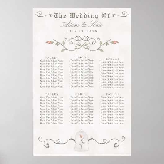 PLAATS 31 - 60 | Elegant Beauty Wedding Poster (Voorkant)
