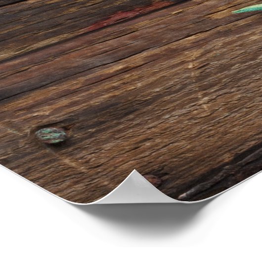 PLAATS 31 - 60 | Rustic Wood Lemon Wedding Poster (Hoek)