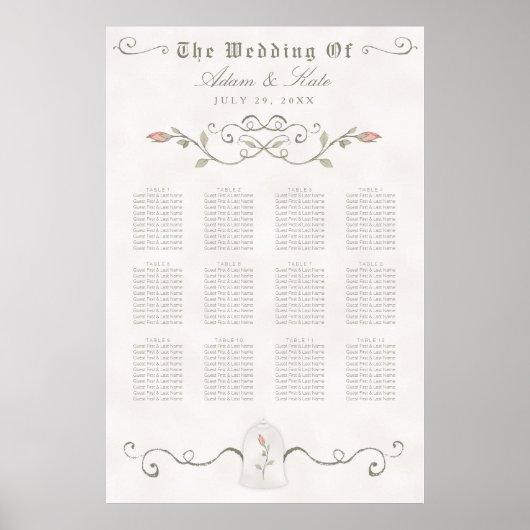 PLAATS 81-120 | Elegant Beauty Wedding Poster (Voorkant)
