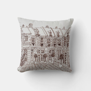 Plaats Aux Oignons, Old Town   Rijsel, Frankrijk Kussen