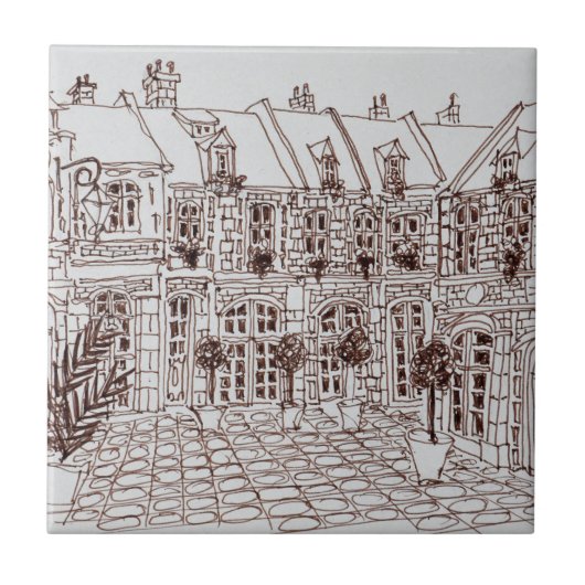 Plaats Aux Oignons, Old Town | Rijsel, Frankrijk Tegeltje (Voorkant)