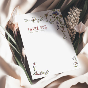 Plaats bedankkaart  Victoriaans Epoque Kaart