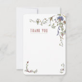 Plaats bedankkaart Victoriaans Epoque Kaart (Voorkant)