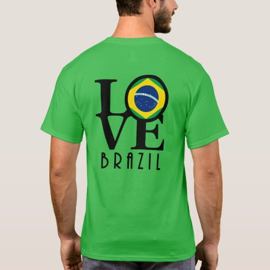 PLAATS Brazilië (achterafdruk) T-shirt (Achterkant)