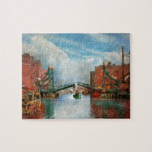 Plaats - Buffalo NY - de originele Michigan Bridge Legpuzzel