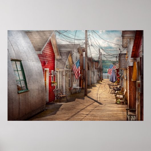 Plaats - Canandaigua, NY - Shanty town Poster (Voorkant)
