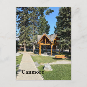 Plaats Canmore in Alberta Canada Feestdagenkaart