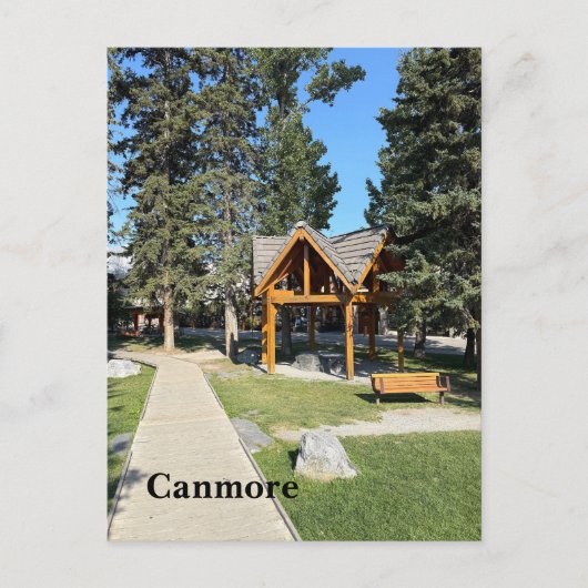 Plaats Canmore in Alberta Canada Feestdagenkaart (Voorkant)