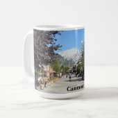 Plaats Canmore in Alberta Canada Koffiemok (Voorkant links)