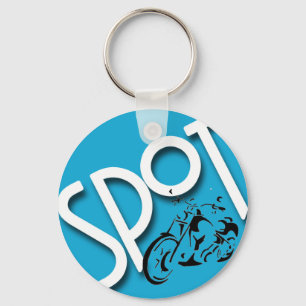 plaats de fiets sleutelhanger