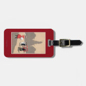 Plaats de la Republique Art Deco Scene Bagagelabel (Voorkant horizontaal)