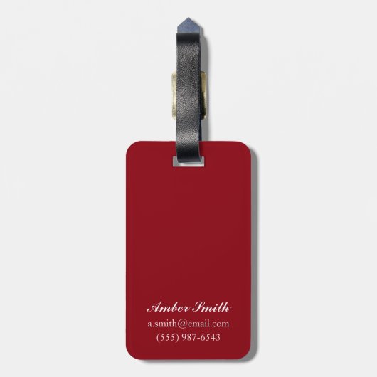 Plaats de la Republique Art Deco Scene Bagagelabel (Achterkant verticaal)