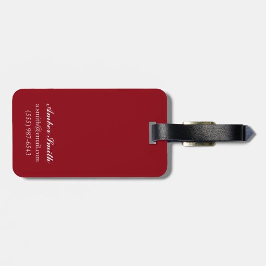 Plaats de la Republique Art Deco Scene Bagagelabel (Achterkant horizontaal)