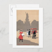 Plaats de la Republique Art Deco Scene Briefkaart (Voorkant / Achterkant)